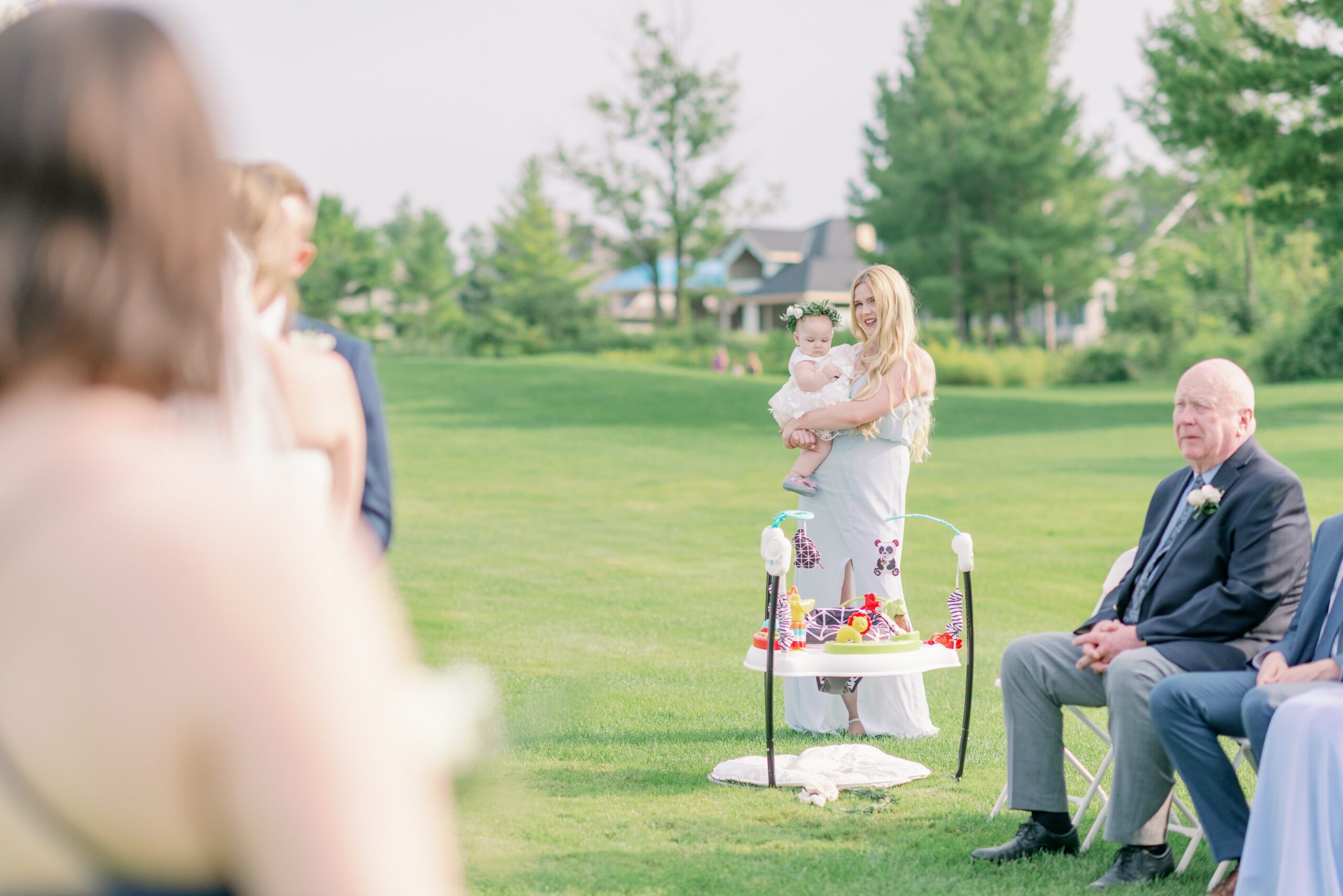 Guests at Lora Bay Golf Club Wedding. Barrie, Ontario.